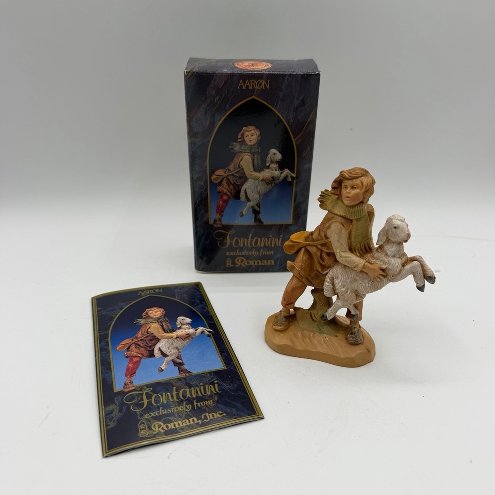 Vintage Fontanini Aaron Shepherd Figurine Heirloom Nativity 5" Collection 1993
